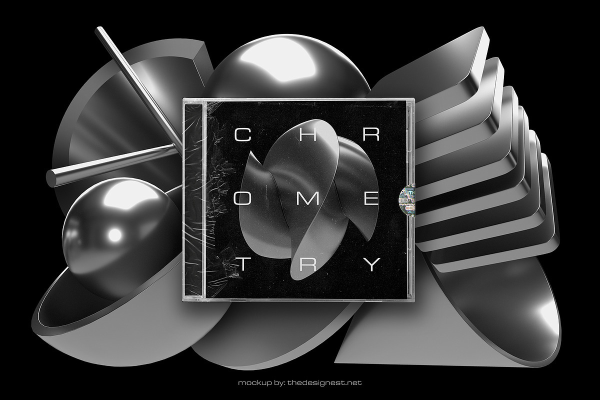 3D Geometry Chrome 85 illustrations, an Object Graphic by assetpro.design (Photo 8 of 10)