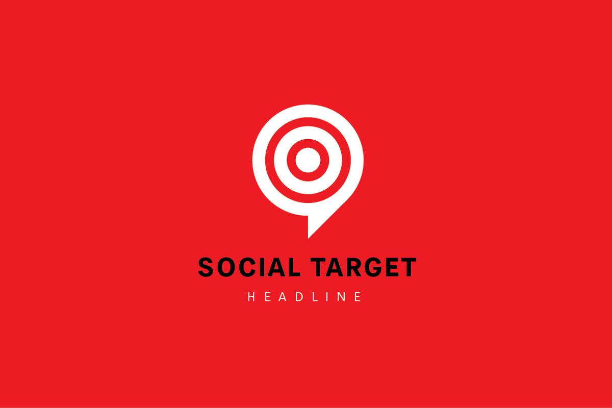 Social target logo., a Branding & Logo Template by Anton Akhmatov