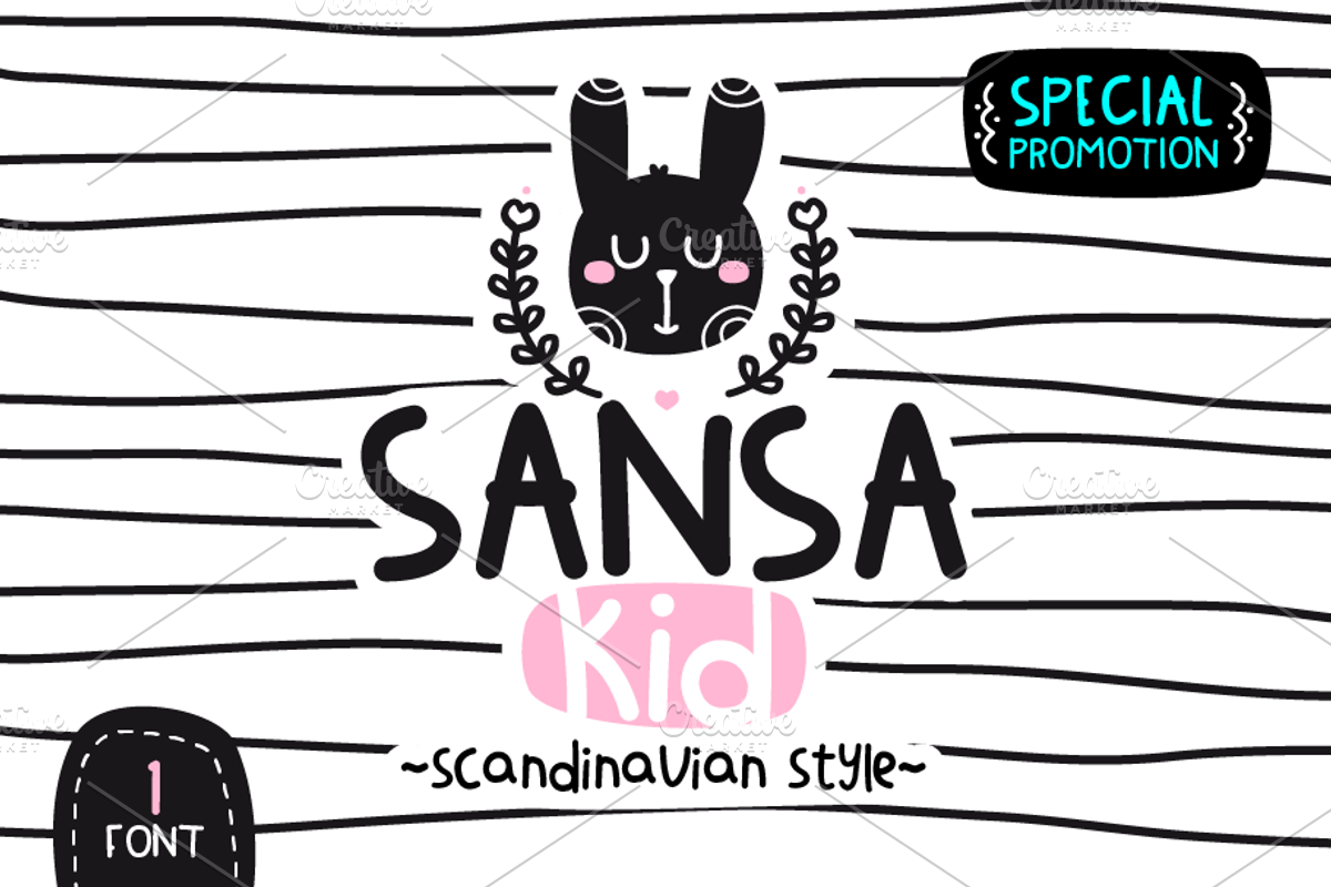 SansaKid.Baby.Kids.Childrens.font