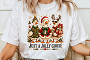 Just a Jolly Goose,Christmas Goose, a Seasonal Illustration by Sublimation Artist (Thumbnail 4 of 9)