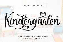 Kindergarten | Script Font