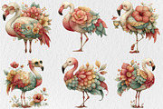 Whimsical Summer Flamingo Clipart, a Seasonal Illustration by Rose Art (Thumbnail 5 of 7)