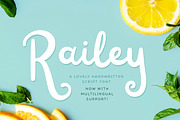 Railey Script, a Script Font by TypeFairy (Thumbnail 1 of 9)