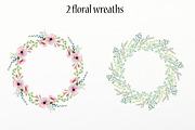 Watercolor floral design elements, an Illustration by rosypatterns (Thumbnail 8 of 10)
