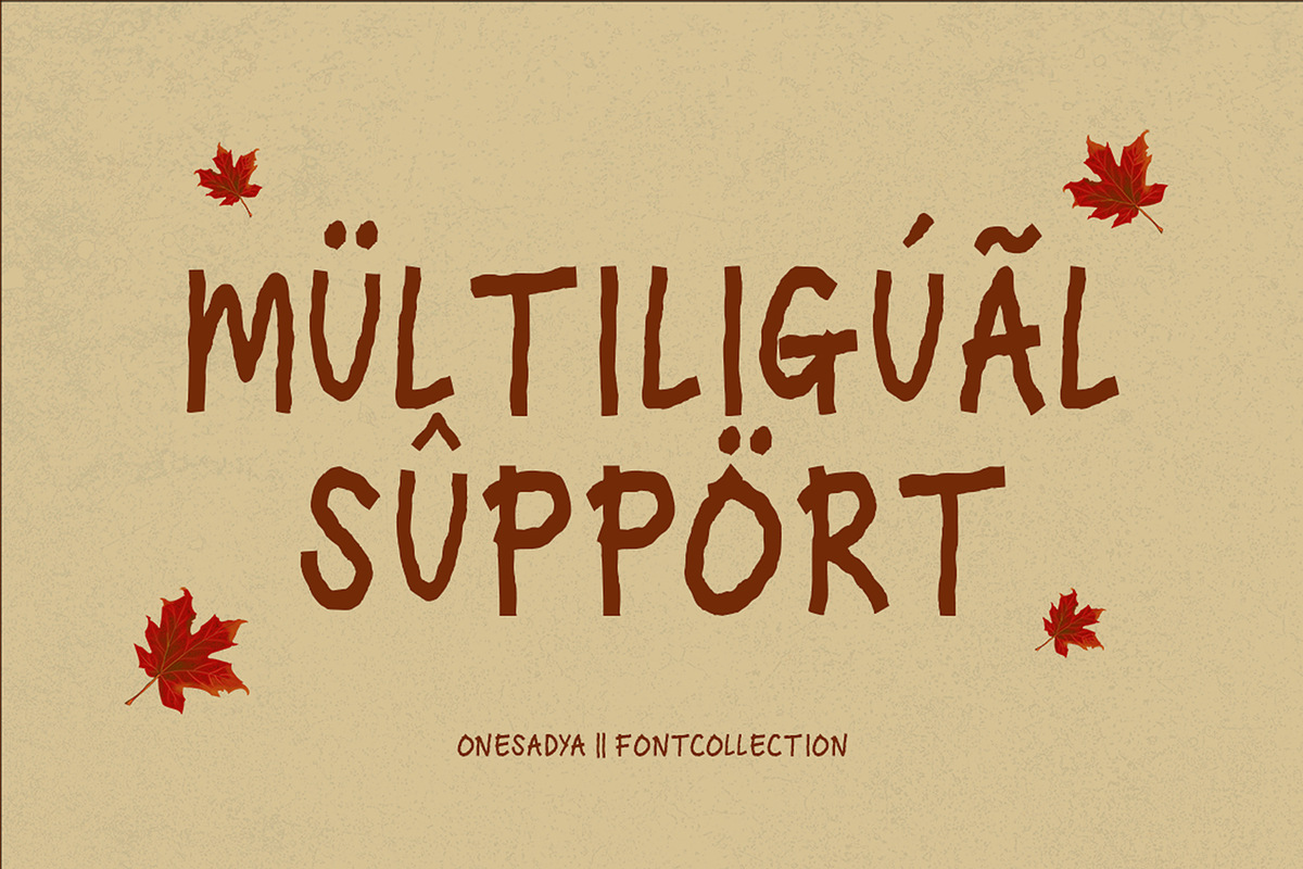 Eloween – Autumn Display Font, a Sans Serif Font by ONESADYA (Photo 6 of 8)