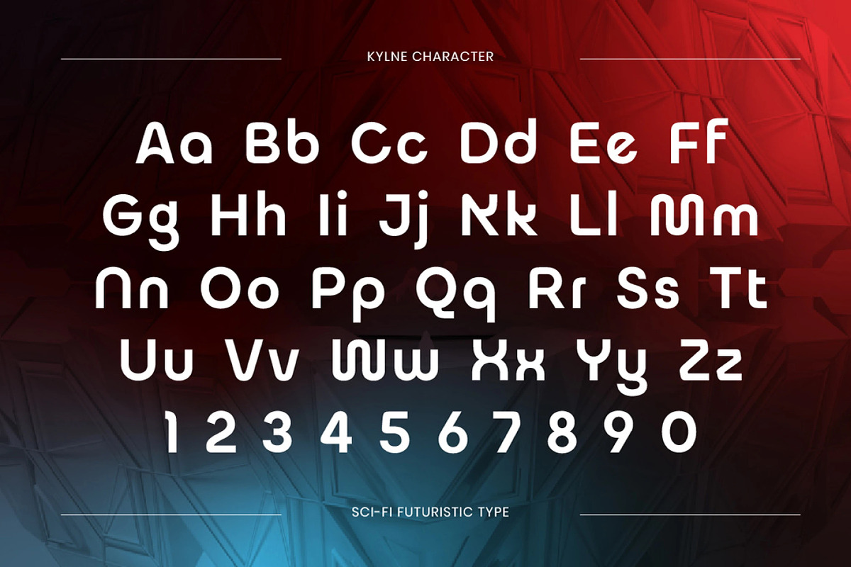 Klyne – Bold Futuristic Sci-Fi Font, a Sans Serif Font by Brand Earth (Photo 2 of 7)