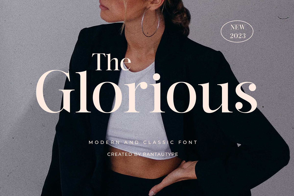 The Glorious - Modern & Classic font, a Font by RantautypeStudio (Photo 1 of 12)
