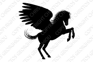 Hind Legs Pegasus Silhouette