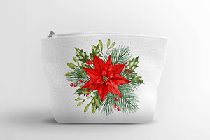 Poinsettia Christmas Png Clipart