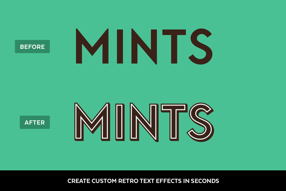 Retro Textpress Pro – AI Actions, an Action Add-On by Sivioco (Photo 2 of 8)