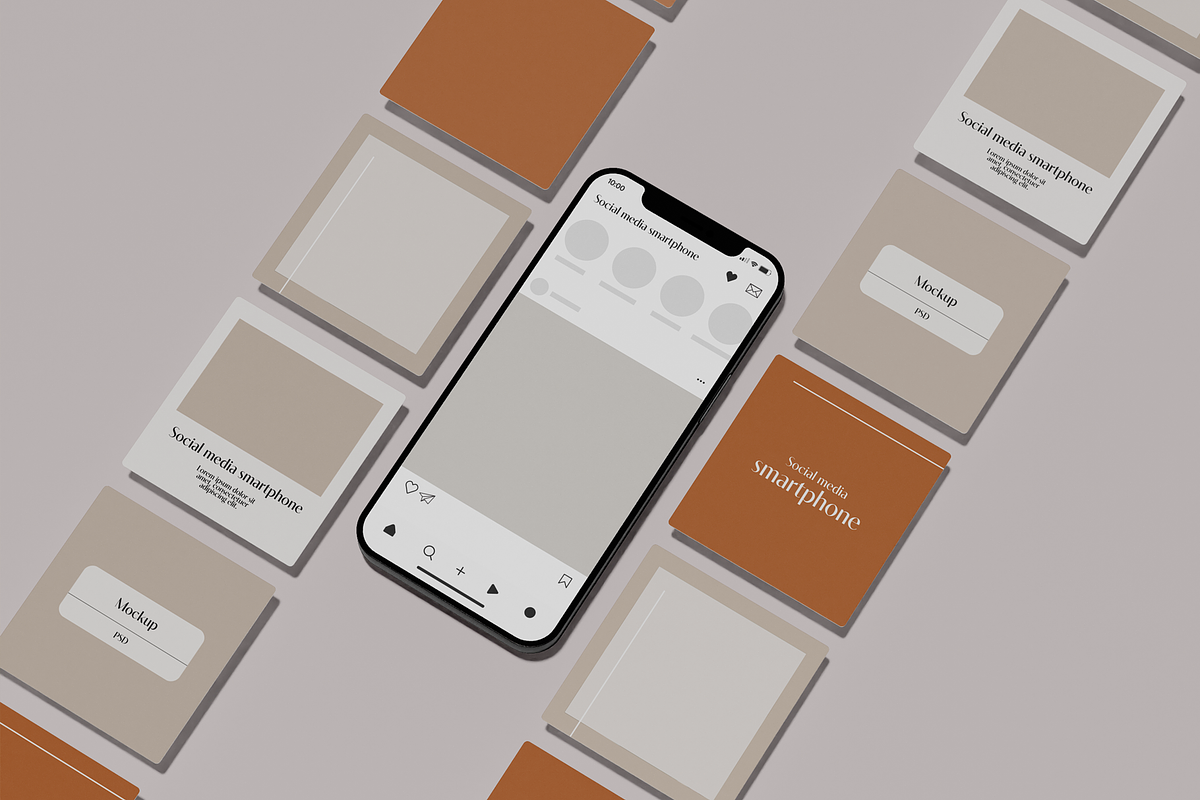 Smartphone with Screen Set Mockup, an Android Mockup by Hubzway (Photo 2 of 2)