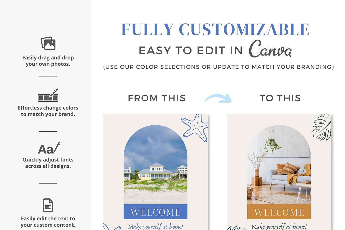 Airbnb Welcome Book Template | Beach, a Brochure Template by Ciera Design Templates (Photo 5 of 6)