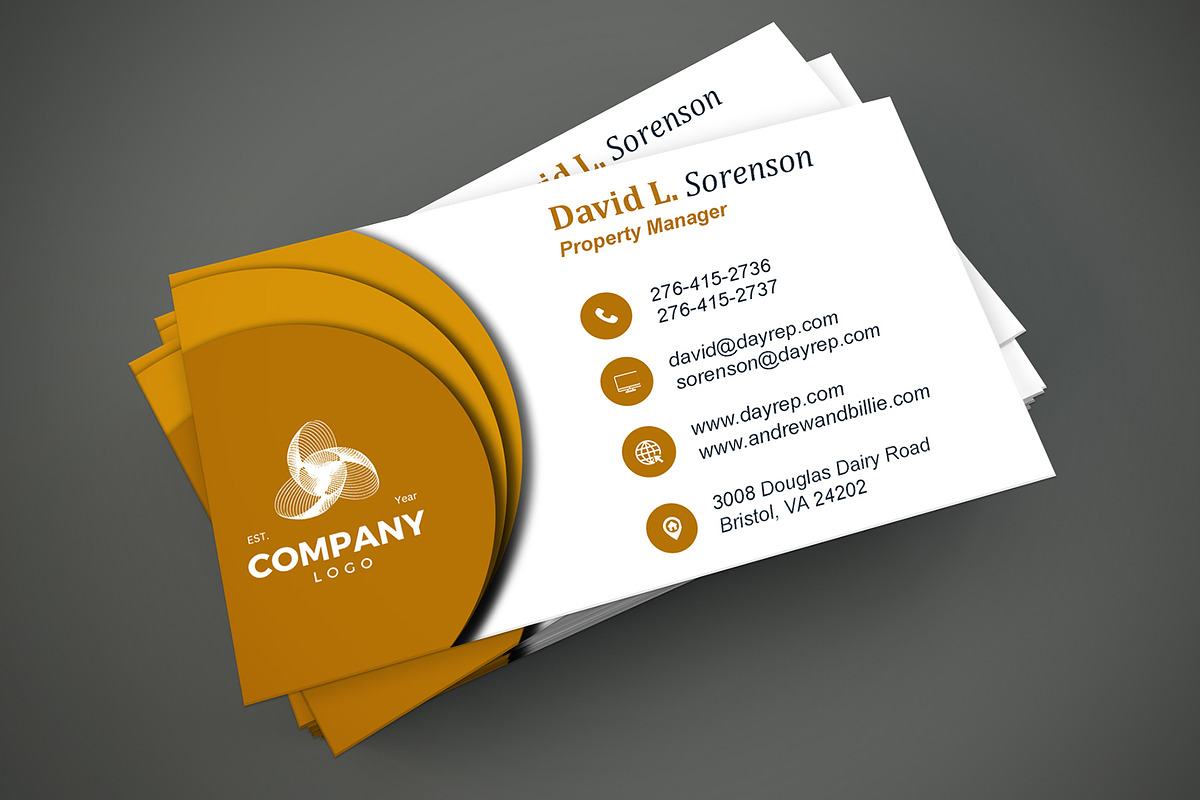 Urban Property Agent Card PSD preview 5