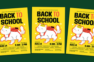 Back To School Bazaar Flyer, a Flyer Template by Gumico Studio.