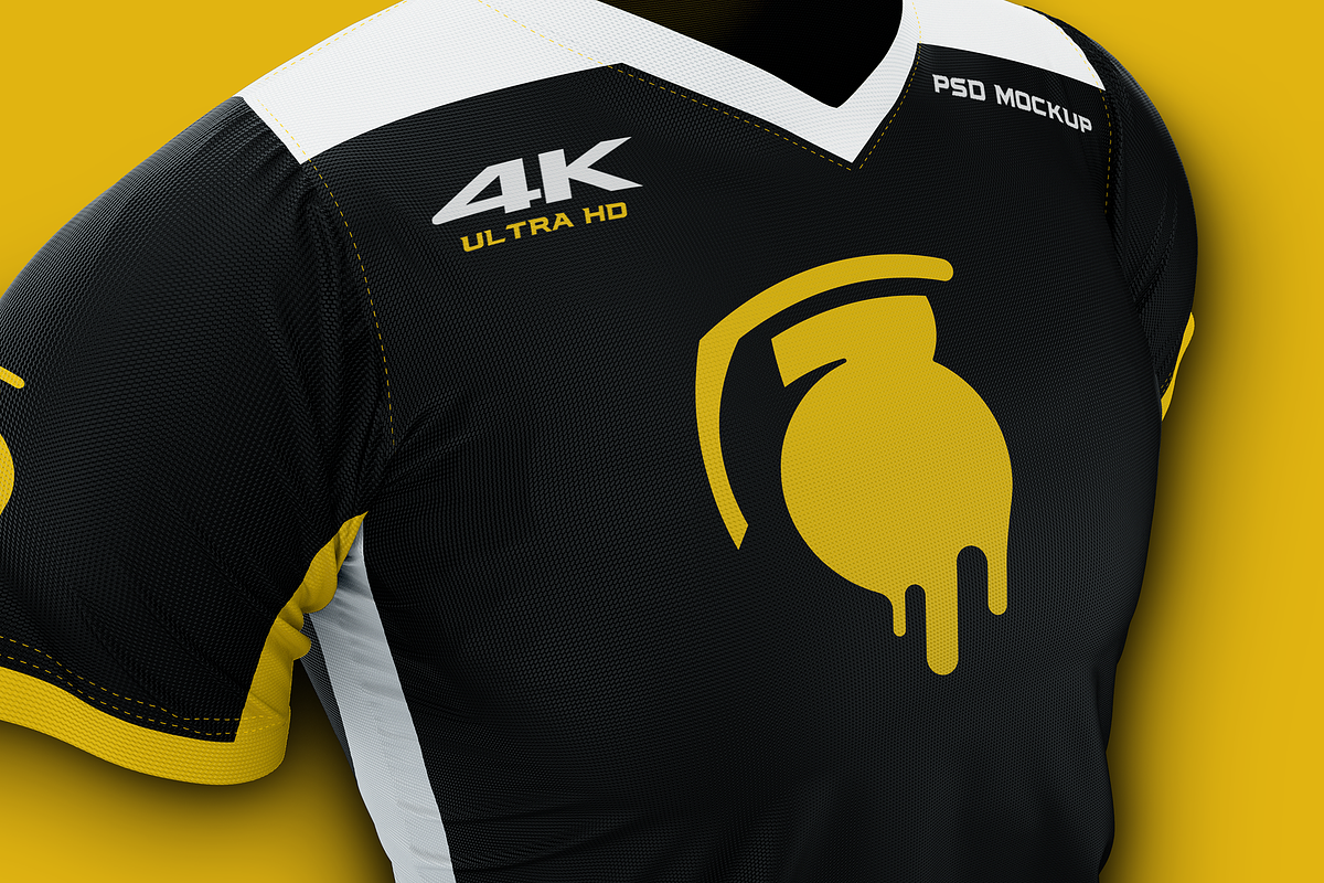 4K Esports Jersey Design Mockup, a Shirt Mockup by Creative Grenade (Photo 5 of 5)