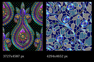 Big Set Of Vector Sequins Patterns.