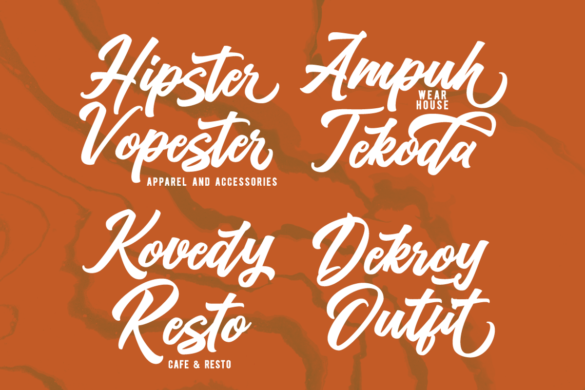 Artukge - Bold Script Logotype, a Script Font by tebaltipislab (Photo 3 of 15)
