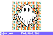 I'm Just Here for the Boos Halloween, a Seasonal Illustration by mh_arif (Thumbnail 1 of 4)