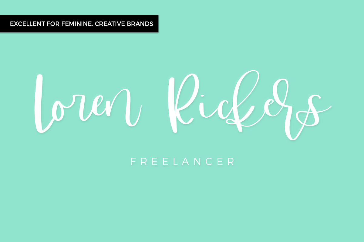 Dear Journal Calligraphy Font preview 3