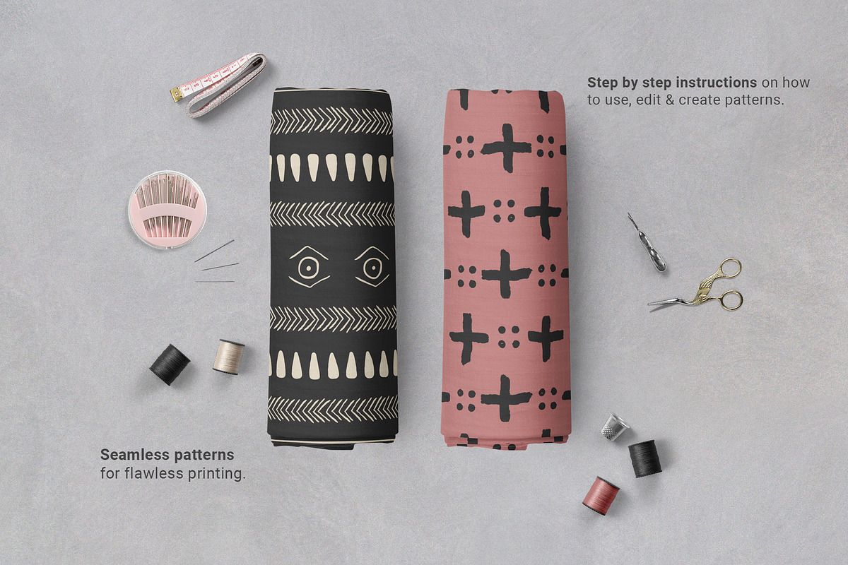 African Mudcloth Patterns, a Pattern Graphic by Tay Rho Design Shop (Photo 5 of 9)