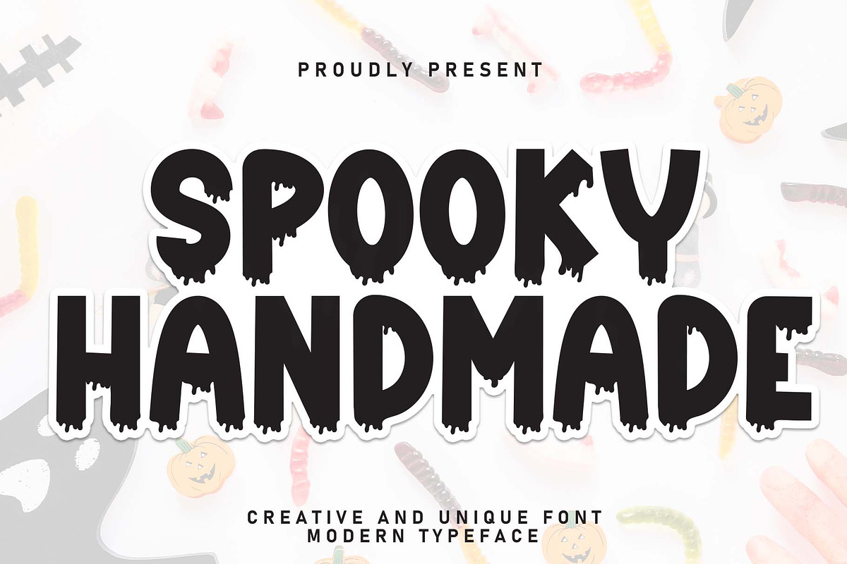 Spooky Handmade | Script Font, a Script Font by Scratchones (Photo 1 of 8)