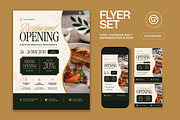 Restaurant Opening Flyer, a Flyer Template by graphicook (Thumbnail 1 of 3)