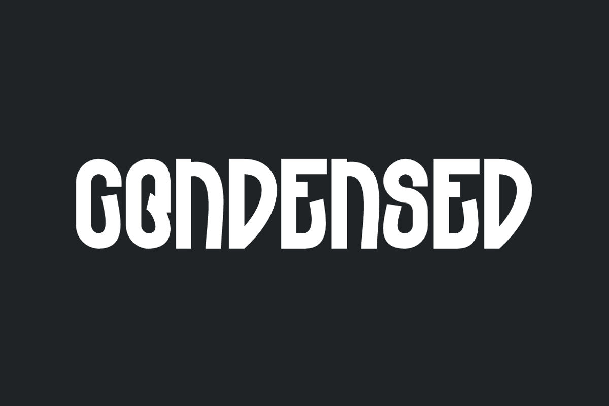 Ruchise - Condensed Font, a Sans Serif Font by QR Design Studio (Photo 2 of 10)