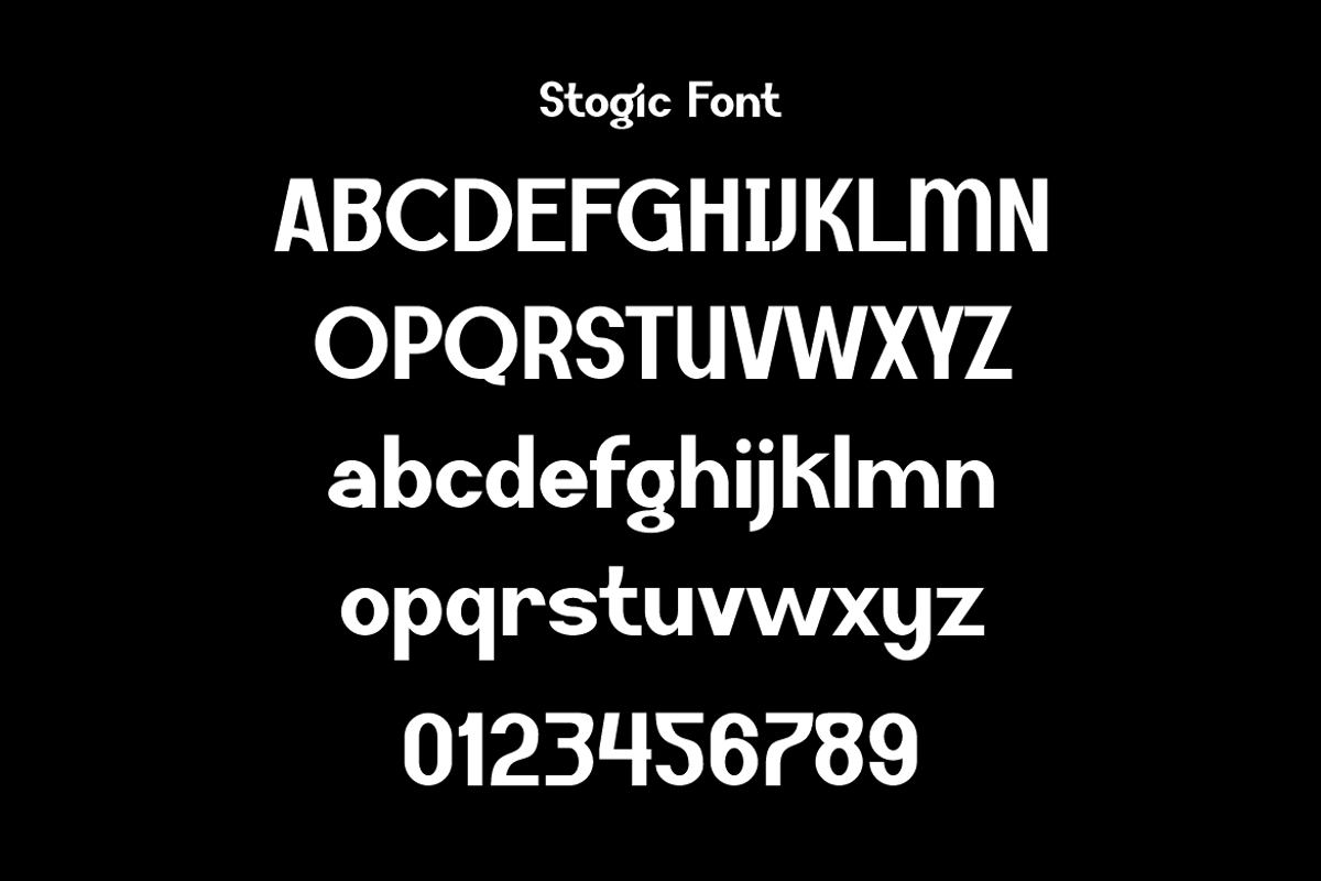 Stogic - Modern Stylish Font, a Sans Serif Font by Iqsiart Studio (Photo 11 of 13)