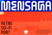 Mensaga - Retro Sci-fi Fonts, a Sans Serif Font by Konstantine Studio (Thumbnail 1 of 4)