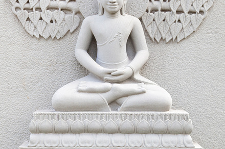Ancient brick carving art of buddha featuring ancient, archeology, and, an Arts & Entertainment Photo by a454