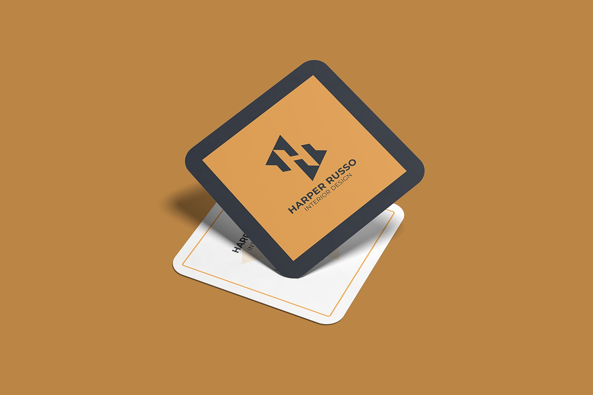 Square Business Card Mockup, a Books & Magazine Mockup by suciamairastd (Photo 4 of 5)