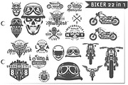 22 in 1 set of Biker for emblems, an Illustration by Hadanello88 (Thumbnail 5 of 5)