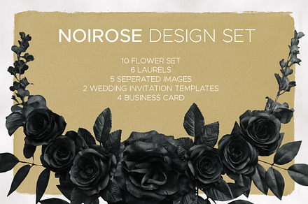 Noirose Wedding Design Set