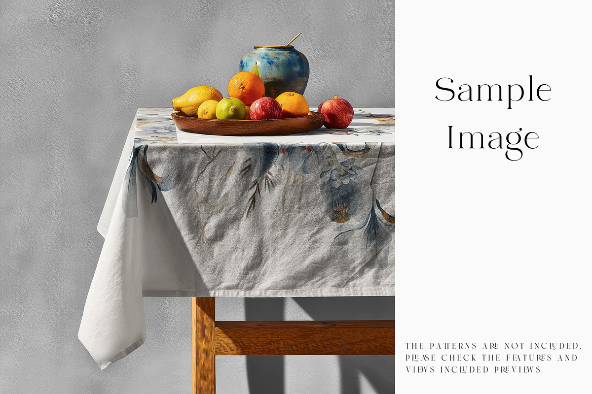 Square Tablecloth Mockups, a Household Mockup by mock-ups (Photo 12 of 28)