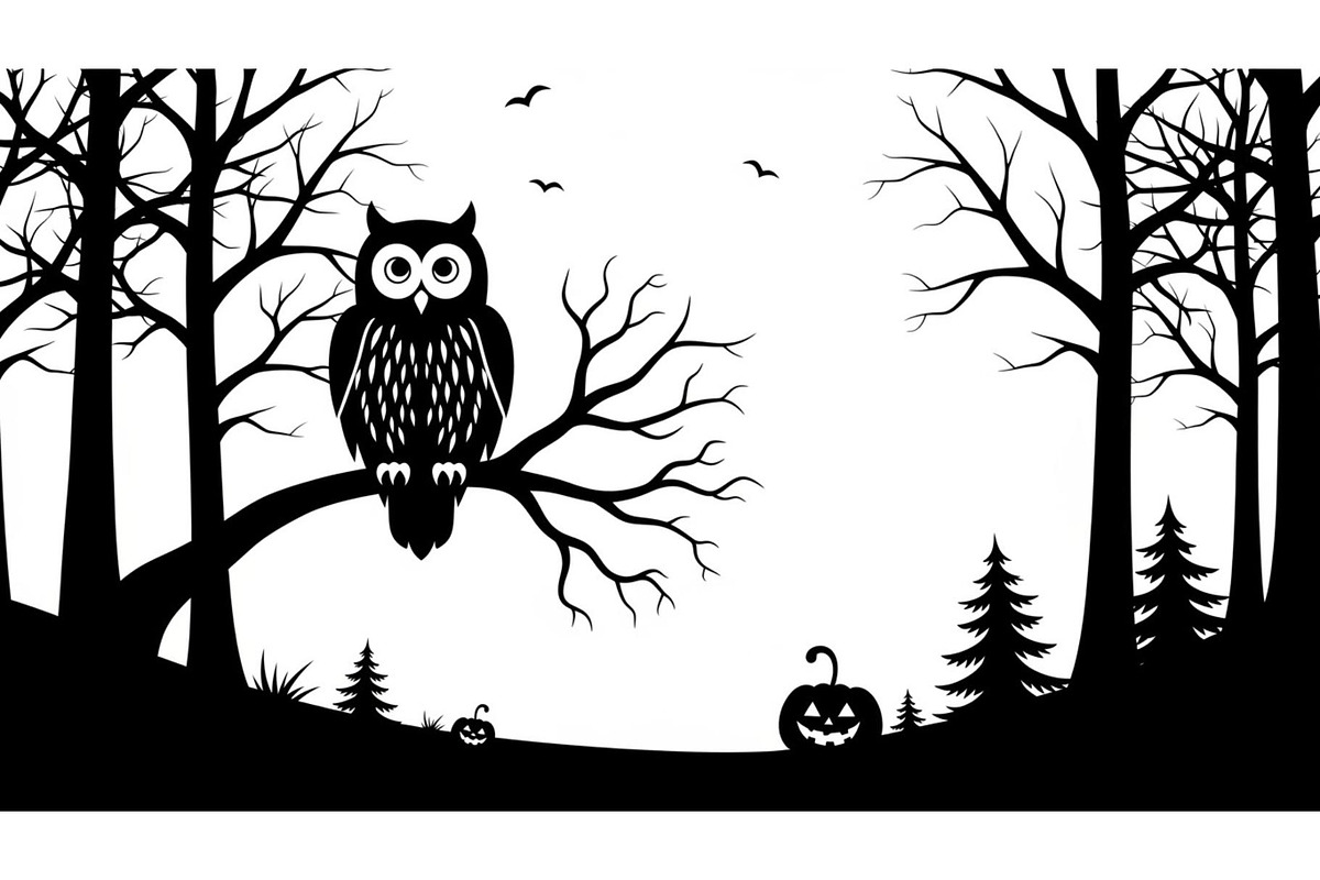 Dark Halloween Forest Design, a Graphic by BIPLOB EXPERT (Photo 13 of 13)