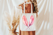 Feathers of Style, Flamingo Feathers, an Illustration by Pixels.Craft (Thumbnail 4 of 7)