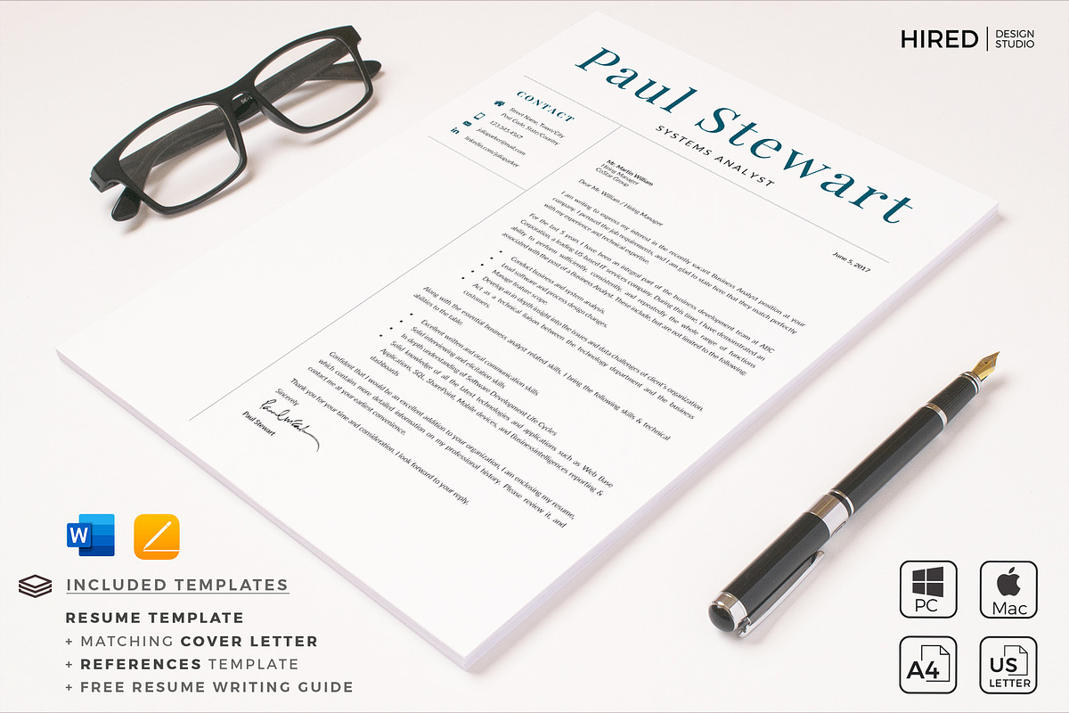 Systems Analyst Resume and Cover L., a Resume Template by HIRED Design Studio (Photo 9 of 11)