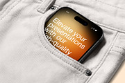 iPhone 17 Pro Max Mockup in Pocket, an iPhone Mockup by RamStudio2 (Thumbnail 5 of 7)