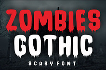 Zombies Gothic Scary Horror Font
