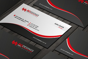 Corporate Business Card 18, a Business Card Template by RQ Designs