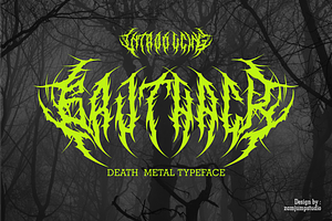 Gruthack - Death Metal Typeface