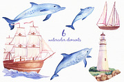 Watercolor Seascapes, an Illustration by Irina Diasli (Thumbnail 4 of 10)