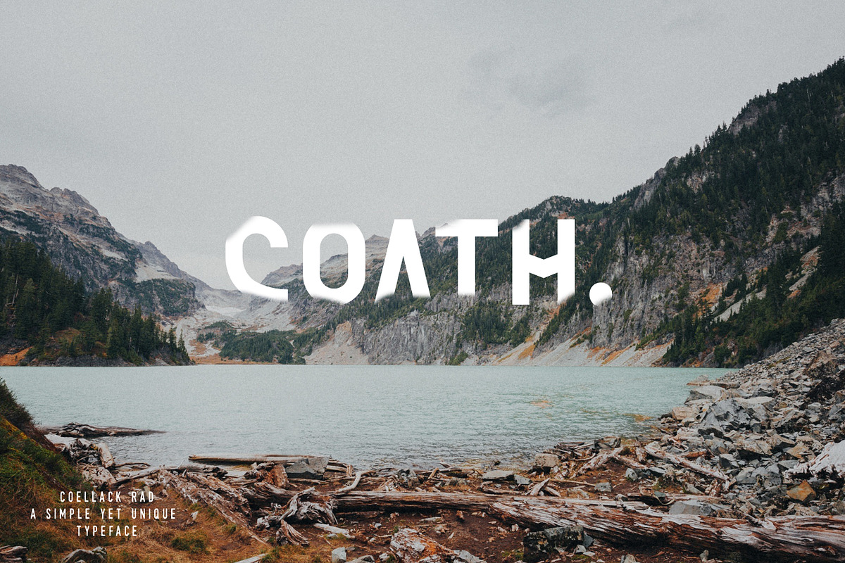 Coellack Typeface preview 2