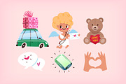 Valentine's day vector elements, a Food Illustration by Moonery's (Thumbnail 6 of 7)