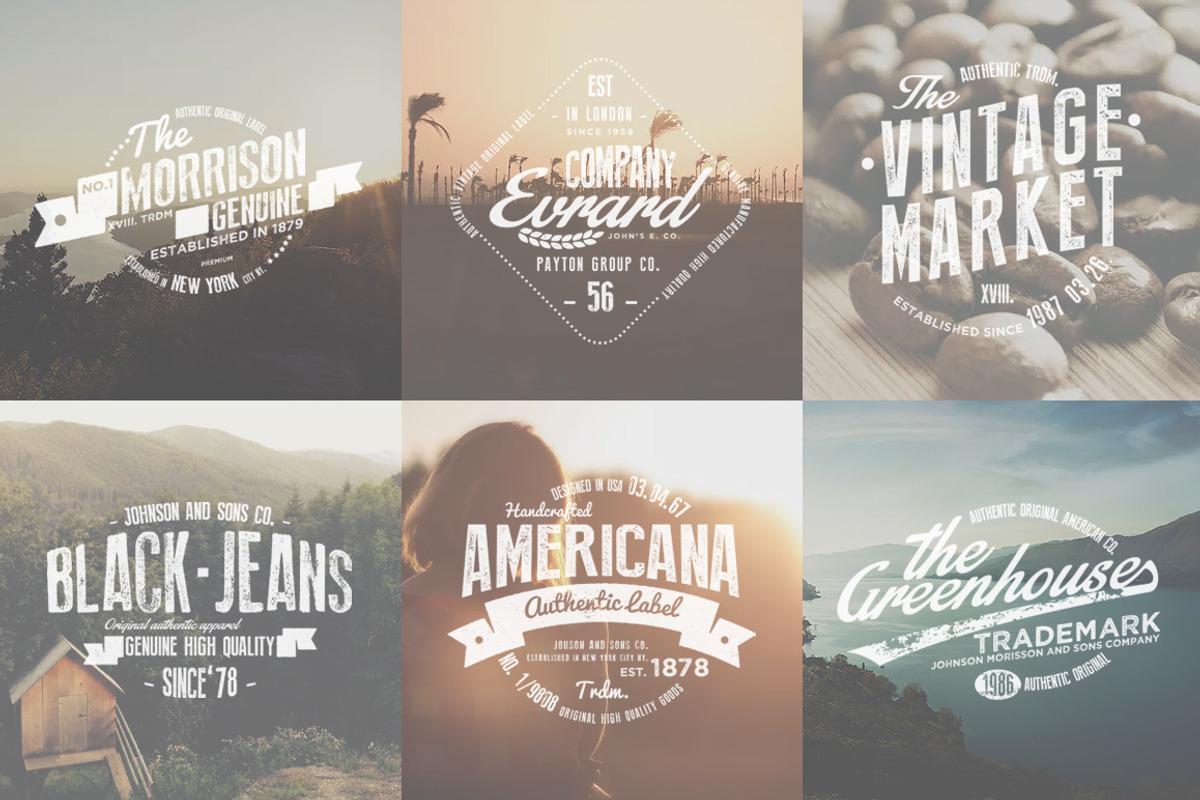 Vintage Badges & Labels Set 1, a Branding & Logo Template by Graphicdome (Photo 4 of 4)