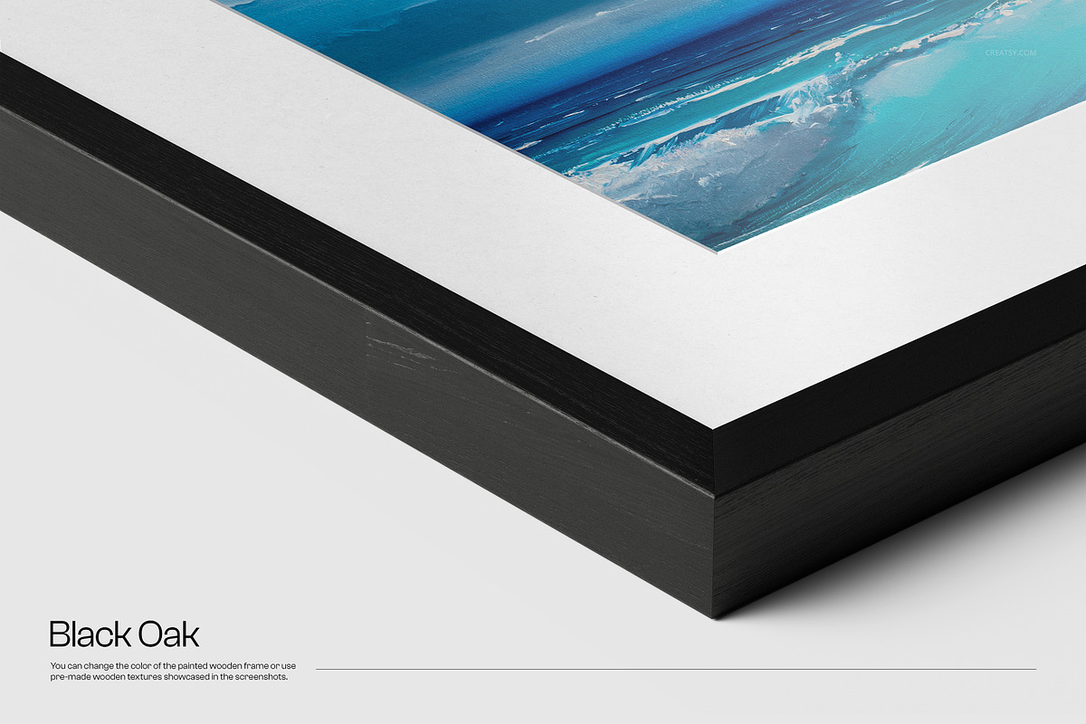 Closeup 20mm Wooden Frame Mockup, a Household Mockup by creatsy5 (Photo 13 of 16)