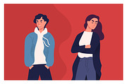 Divorce, quarrel concept, a Person Illustration by Good Studio (Thumbnail 1 of 3)