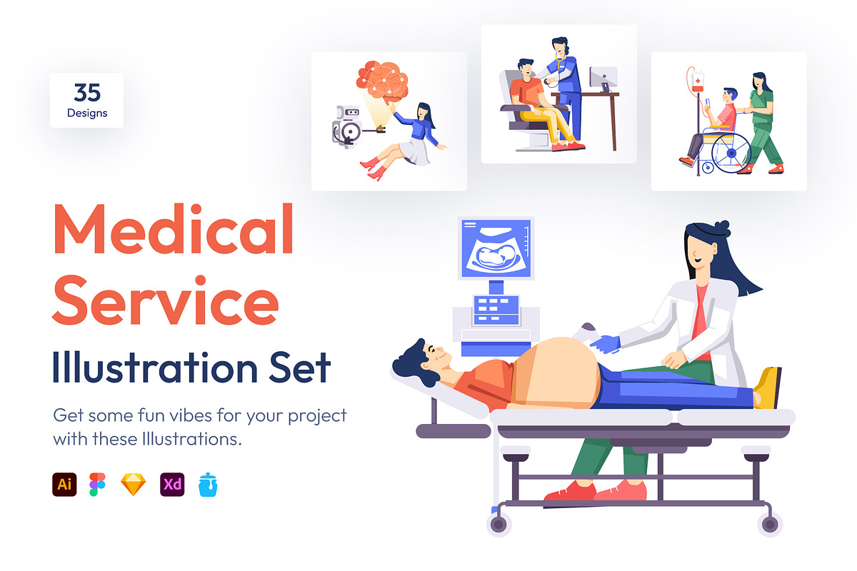Medical Illustration Pack, a Healthcare Illustration by Vectors Market (Photo 1 of 7)