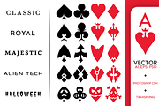 Playing Card Vector Symbols, an Illustration by pixaroma (Thumbnail 1 of 3)