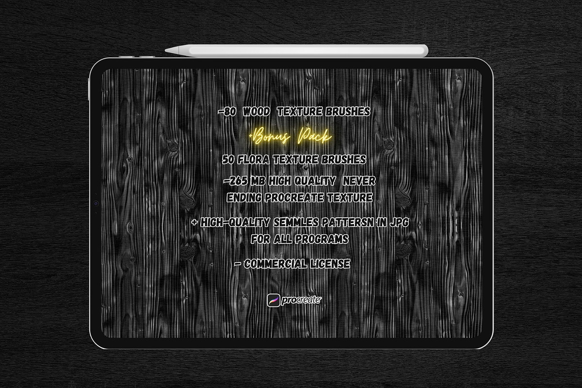 80 Wood Never-Ending Texture Brushes, a Brush Add-On by Torus1 (Photo 8 of 8)